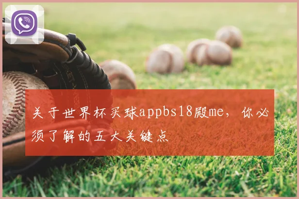 关于世界杯买球appbs18殿me，你必须了解的五大关键点